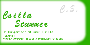 csilla stummer business card